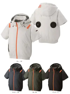 The tough 空調風神服 チタンフード半袖ブルゾン（ファン・バッテリー・ペルチェ別売）